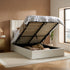 Maisey Ottoman Bed White Boucle